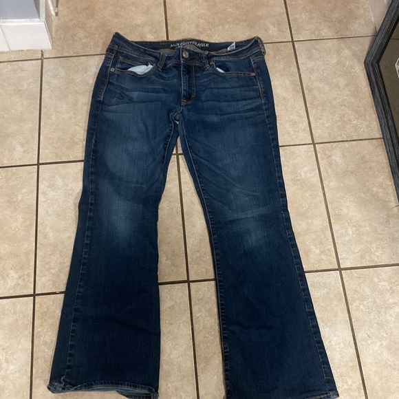 American Eagle Outfitters Denim - American Eagle Outfitters Dark Blue Flare Jeans